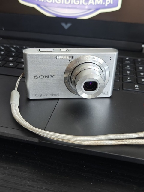 Sony Cyber-shot DSC-W610 Aparat cyfrowy kompaktowy | Srebrny | 14.1 MP | 4x Zoom | 2012 | Digicam | Używany